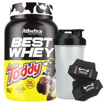 Kit Best Whey Isolado Toddy 900g Luva Coqueteleira Atlhetica Kit Best Whey Isolado Toddy 900g Luva Coqueteleira Atlhetica