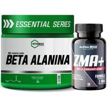 Kit Beta Alanina Vitamax 200g + ZMA 60 Caps Alpha Labs