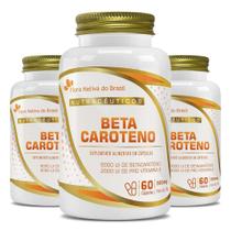 Kit Beta Caroteno (Pro-Vitamina A 2000UI) 3x 60 Capsulas - Flora Nativa