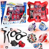 Kit Beyblade 4 In 2+2 Lançadores + ARENA Envio Rápido Kit Beyblade 4 In 2+2 Lançadores + ARENA Envio Rápido
