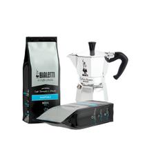 Kit Bialetti Moka 3 xícaras + Café Napoli moído 250 g