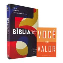 Kit Bíblia 365 com Quadros NVT + Você tem Valor