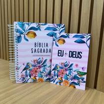 Kit Bíblia Anote NVI primavera + Eu e Deus