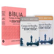 Kit Bíblia Campo de Batalha da Mente Rosa