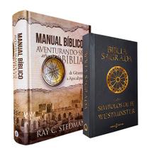 Kit - Bíblia com Símbolos de Fé Westminster NVI - Preta + Manual Bíblico - Ray C. Stedman Capa Dura