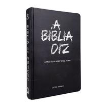 Kit Bíblia de Estudo Diz NAA Giz + Caderno Anotações Bíblicas Aquarela