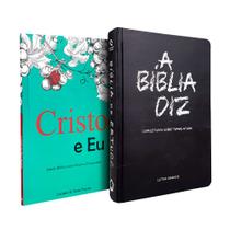 Kit Bíblia de Estudo Diz NAA Giz + Cristo e Eu Discipulado
