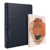 Kit Bíblia de Estudo Diz NAA Sticker + 365 Mensagens Diárias com Charles Spurgeon Café