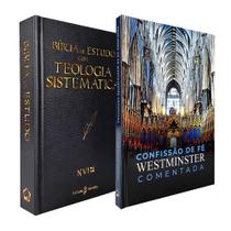 Kit Bíblia de Estudo Teologia Sistemática NVI + Confissão de Fé de Westminster - Comentada Capa Dura - Livraria Cristã Emmerick