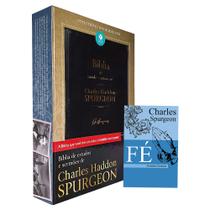 Kit Bíblia de Estudos e Sermões Charles Spurgeon NVT + Fé - Sermões Clássicos