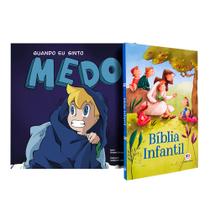 Kit Bíblia Infantil Brochura + Coleção Sentimentos e Emoções Medo - Ciranda Cultural