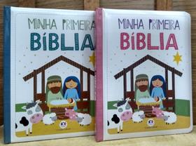 Kit biblia infantil minha primeira bíblia - meninas + meninos