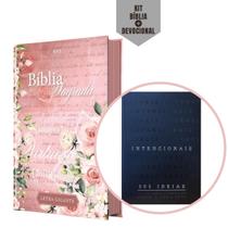 Kit Biblia Mulher Virtuosa Letra Gigante Nova Versão Internacional + Intencionais Livro De Estudos Diários - Pão Diário