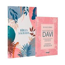 Kit Bíblia NVI Slim Ramalhete + Devocional Tesouros de Davi Poder do Impossível