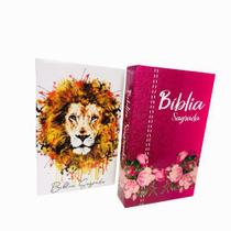 Kit Biblia Sagrada Capa Dura c/ Harpa e Palavras de Jesus em Vermelho - Livraria Alfa