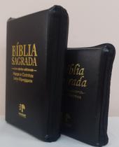 Kit bíblia sagrada mãe & filha - capa com ziper preta