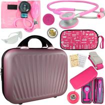Kit Bic Completo Estetoscopio Luxo Estagio Top Promoção