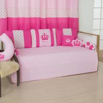 Kit Bicama Cama Babá Princesa Imperial 8 Peças - Pink