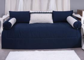 Kit bicama para bebê 6 peças monreale marinho luxo