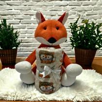 Kit Bichinho De Pelucia Com Mantinha Para Bebe Menina