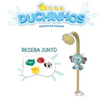 Kit Bichinhos Borracha com Ducha Banho Elefantinho Infantil