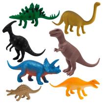 Kit Bichos Dinossauro Pacote Variados C/ 8 Unidades Grande Kit Bichos Dinossauro Pacote Variados C/ 8 Unidades Grande