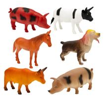 Kit Bichos Fazenda Pacote Variados C/ 6 Unidades Grande