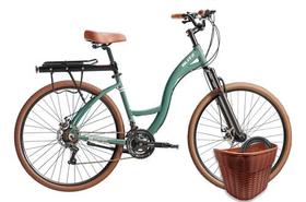 Kit Bicicleta Blitz Comodo aro 29 Shimano 21v Alumínio Freio Disco com Bagageiro , Cestinha e Cadeado