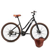 Kit Bicicleta Blitz Ella 29 Urbana 21v + Cestinha e Cadeado