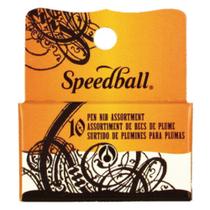 Kit Bico de Pena para Caligrafia e Lettering Speedball com 10 Penas 30710