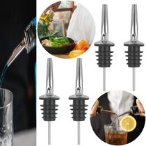 Kit Bico Dosador Inox Para Garrafa De Bebidas E Azeite 4un Kit Bico Dosador Inox Para Garrafa De Bebidas E Azeite 4un