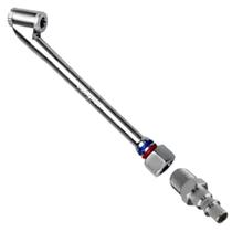 Kit Bico Duplo De Encher Pneu Pino Engate