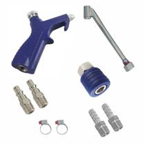 Kit Bico Encher Pneu Com Engate Rápido + Assoprador + Pinos.