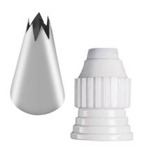 Kit Bico Inox 1M Crespo Adaptador Confeitar Profissional