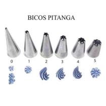 Kit Bico Pitanga 2d 6 Peças Bicos tamanho Grande
