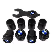 Kit Bico Pneu Preto Pino Roda Válvula Antifurto 320i X1 A X6