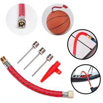 Kit Bicos para Encher Bola Boia 4 Bicos com Adaptador e Mangueira