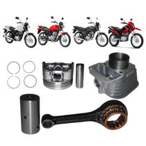 Kit Biela Com Rolameto+Kit Cilindro Mahle Honda NXR Bros 125 2003 A 2005