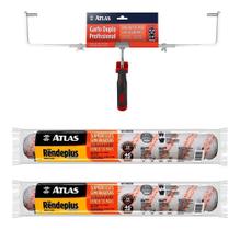 Kit Big Atlas 2 Rolos Rende Plus 46cm + Garfo Duplo