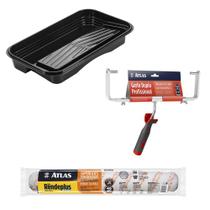 Kit Big Atlas Com Bandeja + Garfo + Rolo Rende Plus 46cm Kit Big Atlas Com Bandeja + Garfo + Rolo Rende Plus 46cm