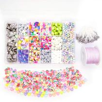 Kit Bijuteria Strap Phone Miçangas Diversas Fimo 2600 Pçs + Caixa Divisória Kit Bijuteria Strap Phone Miçangas Diversas Fimo 2600 Pçs + Caixa Divisória