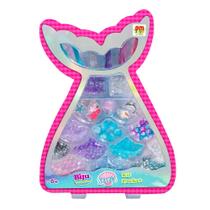 Kit Bijuterias Infantil - Biju Collection - Kit Sereia Pocket - DM Toys