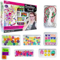 Kit Bijuterias Miçangas Montar Pulseiras Infantil Acessórios - Unitoys