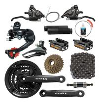 Kit Bike 21v Gta Rapdfire Pedivela Cambios Catraca Corrente