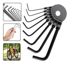 Kit Bike Jogo Chaves Allen L Hexagonais 8 Peças 1,5 A 8mm