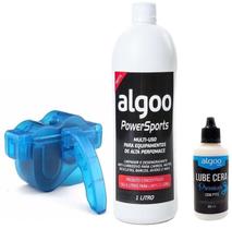 Kit Bike Limpeza Corrente Desengraxante E Lube Cera Algoo