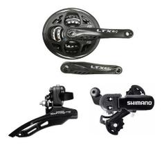 Kit Bike Relação Transmissão Câmbios Shimano Pedivela Ltx 21