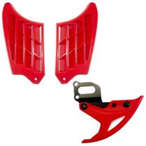 Kit Biker Protetores Grade Aleta Bobina Radiador Disco Traseiro Crf 250f Kit Biker Protetores Grade Aleta Bobina Radiador Disco Traseiro Crf 250f