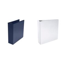 Kit Binder Combo Casafoyer de polipropileno de 3 polegadas azul e branco