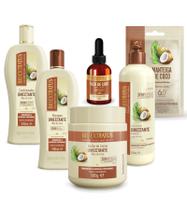 Kit Bio Extratus 6 Produtos Linha Umectante Coco 500ml Oficial